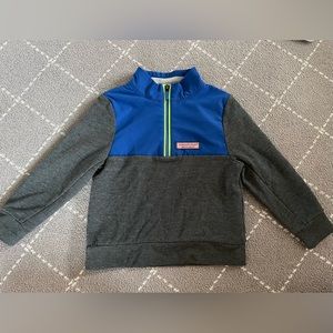 Vineyard Vines Zip Gray Blue Zip Up